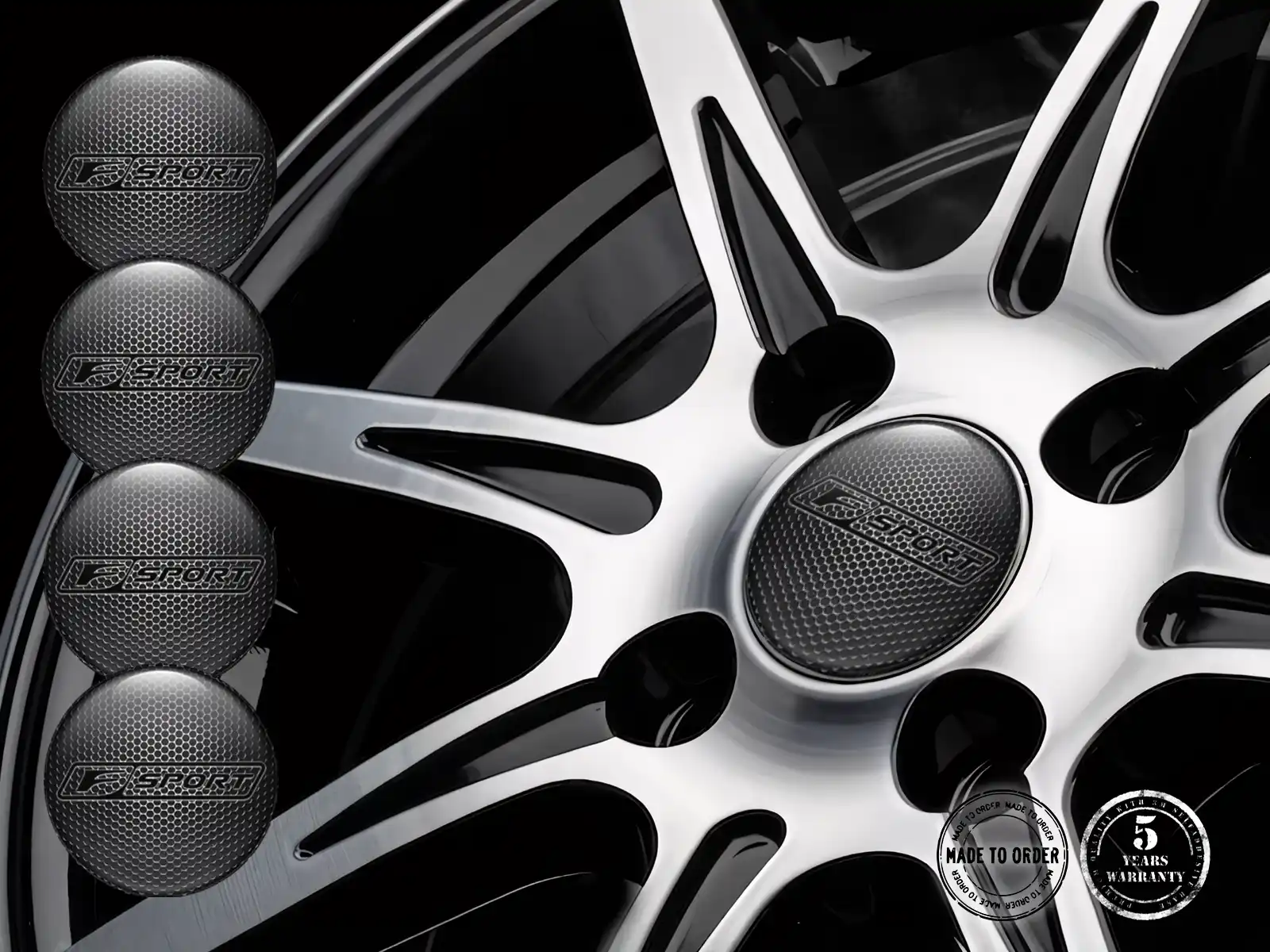 Lexus Pegatinas de Aro Versión Diseño de Cúpula Elegante